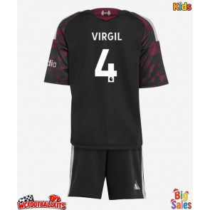Liverpool Virgil van Dijk #4 Replica Third Stadium Kit for Kids 2026-27 Short Sleeve (+ pants)